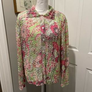 Vintage Rafael crinkle blouse